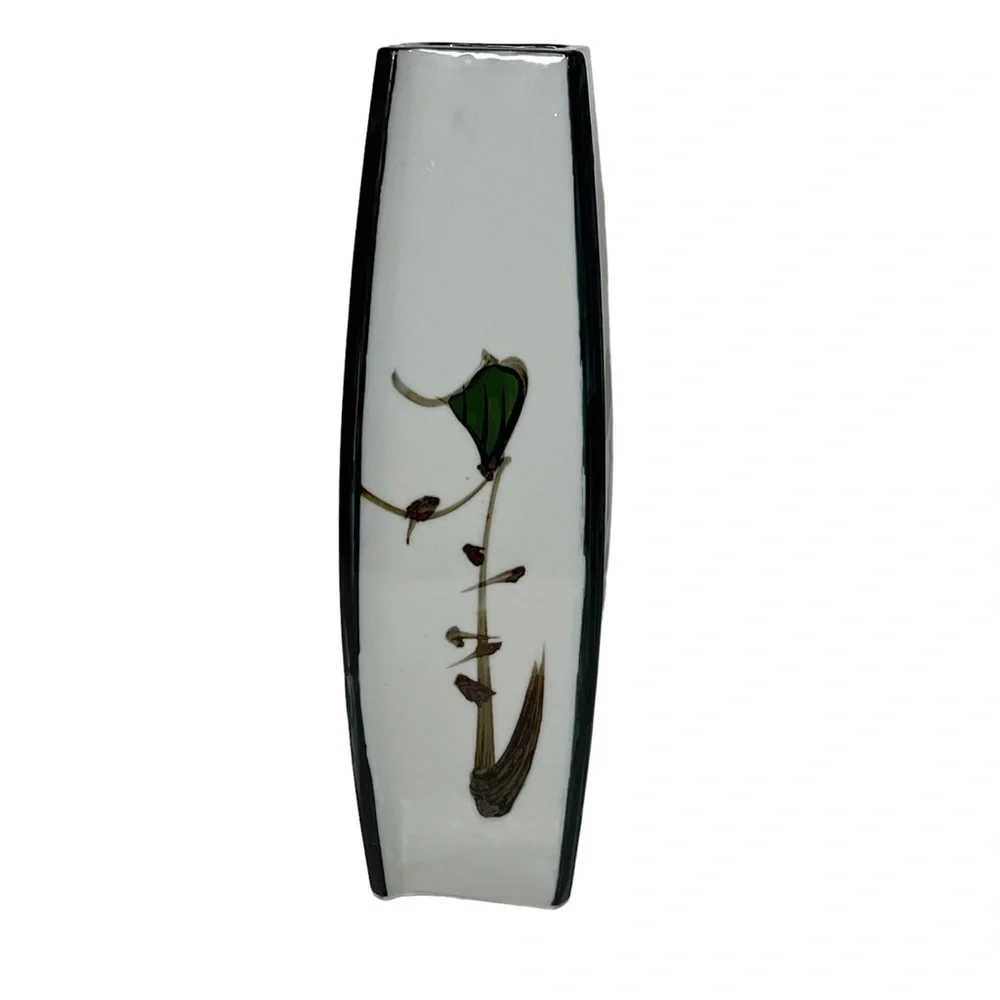 Hand Painted Seymour‎ Mann Peking East Collection Oriental Floral Vase Japan 12